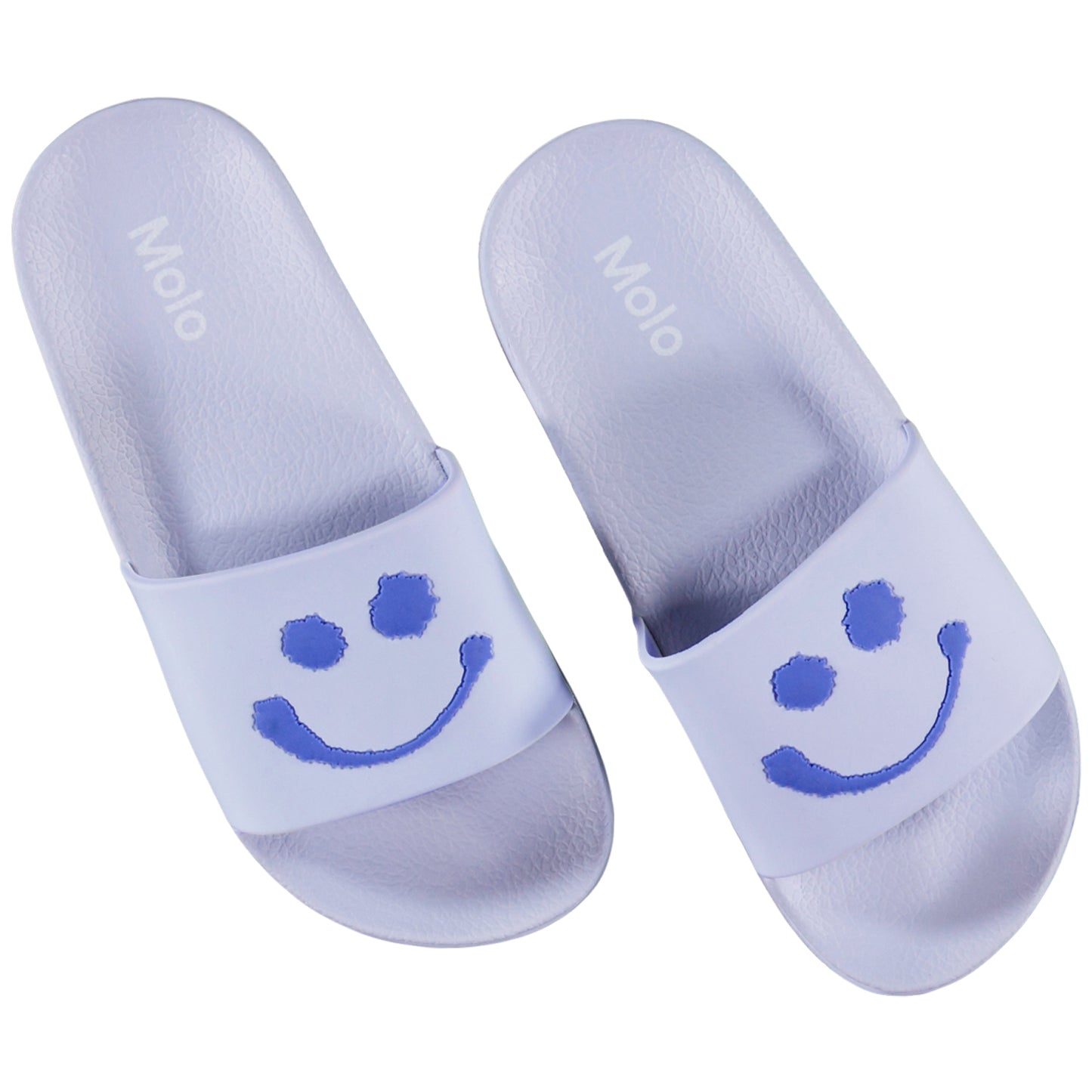 Molo Badslippers Smiley Lichtblauw