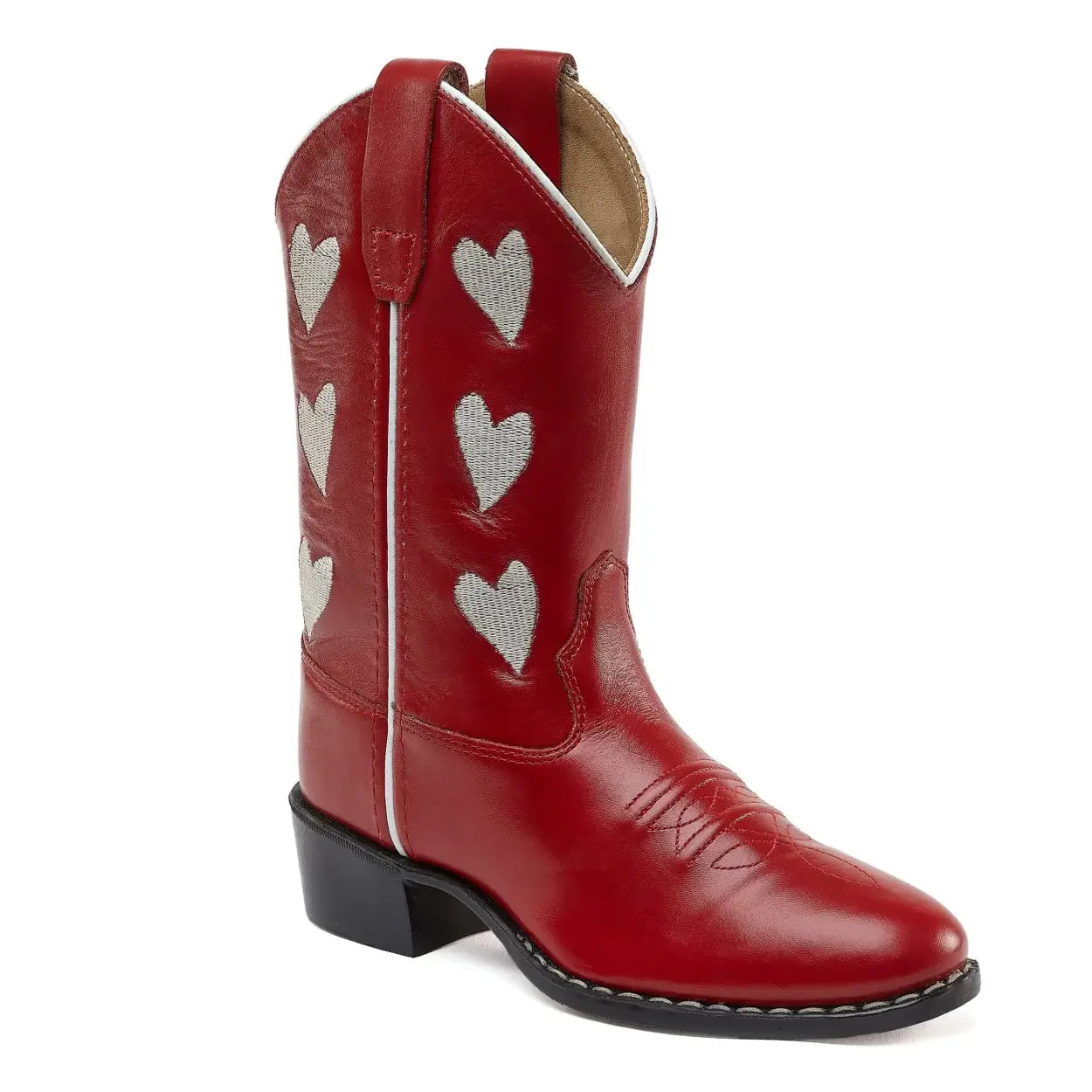 Bootstock Western Boots Hearts Red