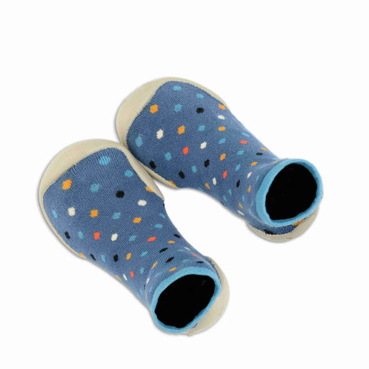 Chaussons Collégien 'Nuages' Bleu