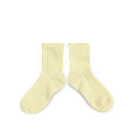 Zachtgele vanille sokken van Collégien - La Mini Vanille