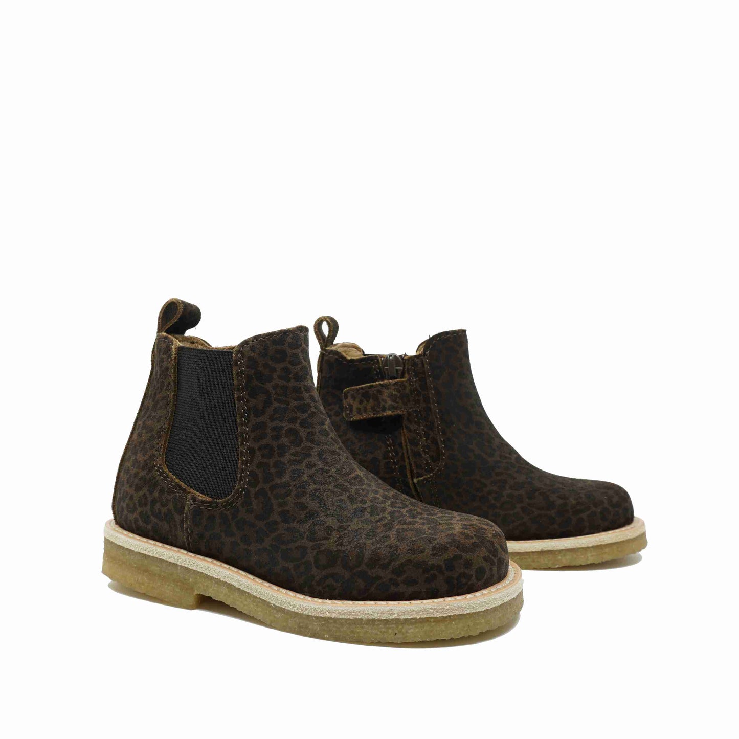 Du Loua Chelsea Boots Leopard Suede