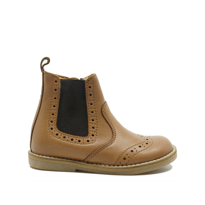 Froddo bruine chelsea boots in leder