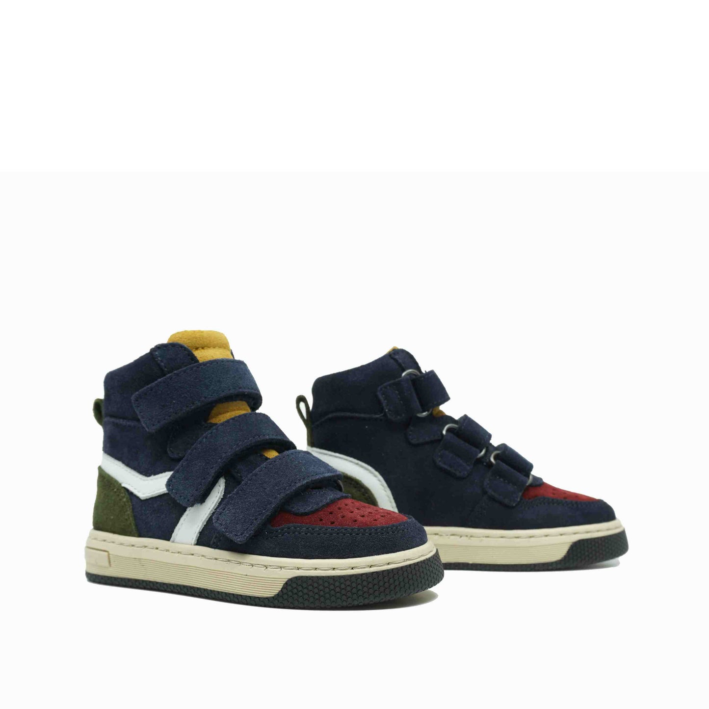 Hip Hoge Sneakers Donkerblauw Velcro