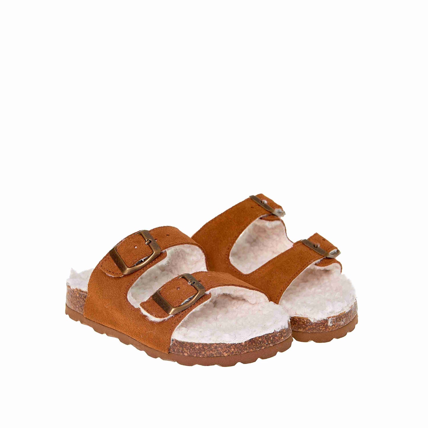 LMDI Warmgevoerde Sandalen Camel