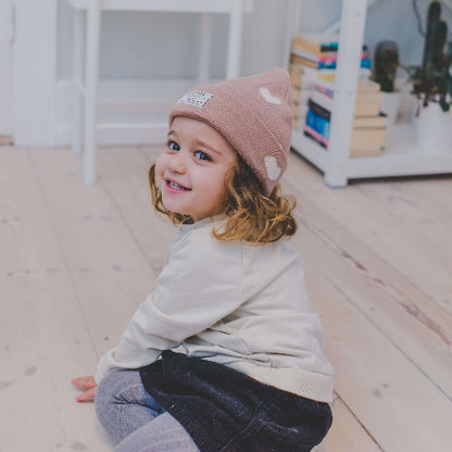 lilboo roze muts met hartjes