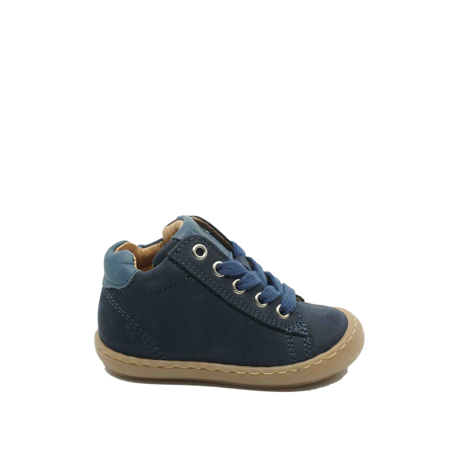 Baby of peuterschoen in donkerblauw nubuck leer