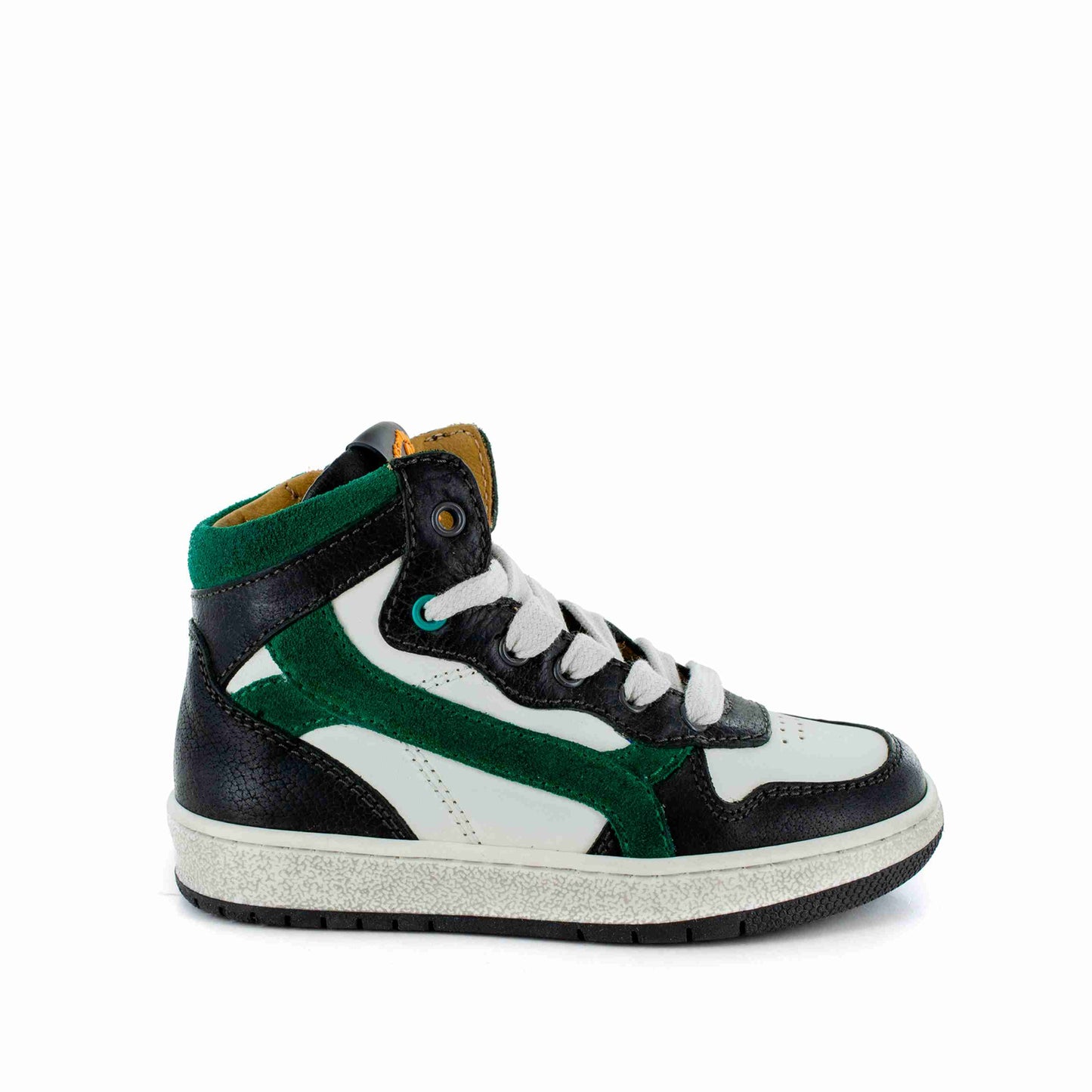 Stones and Bones Hoge Sneakers Zwart/Groen