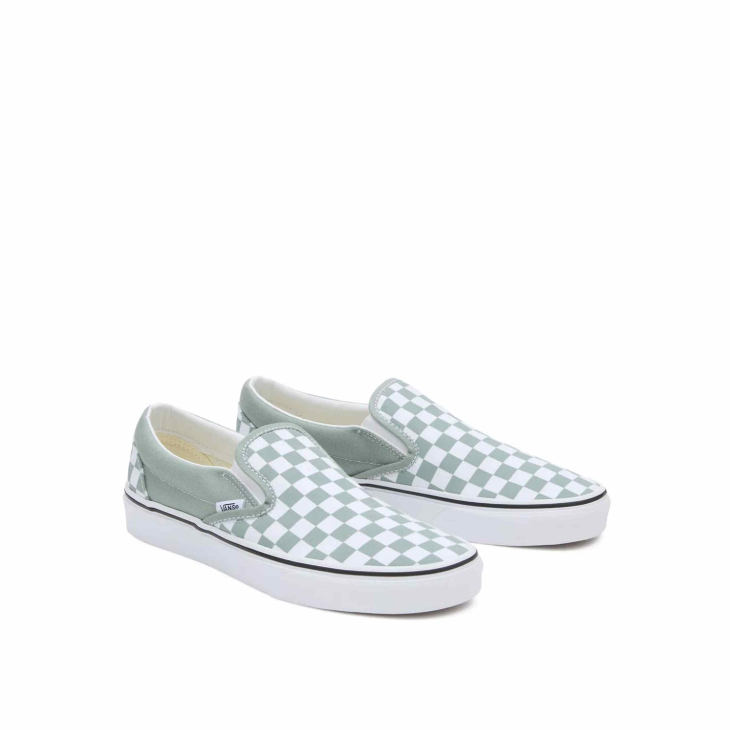 Vans Classic Slip-On Checkerboard Zachtgroen