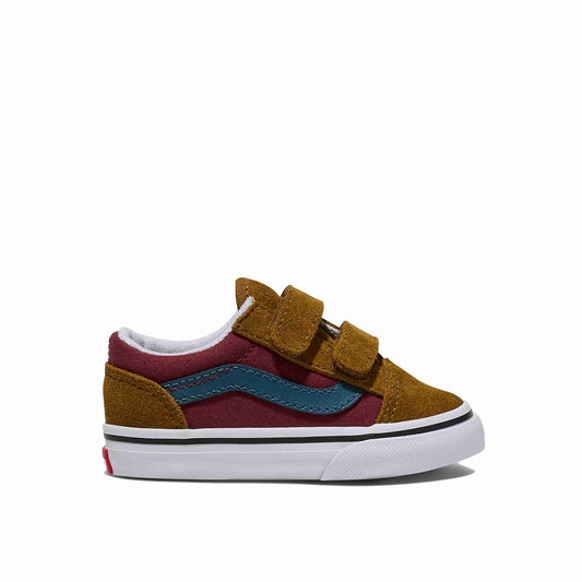 Vans Old Skool V Color Block Camel/Bordeaux (21-26)