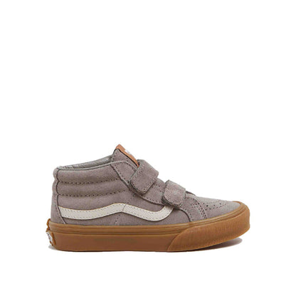 grijze vans met gum zool en velcro