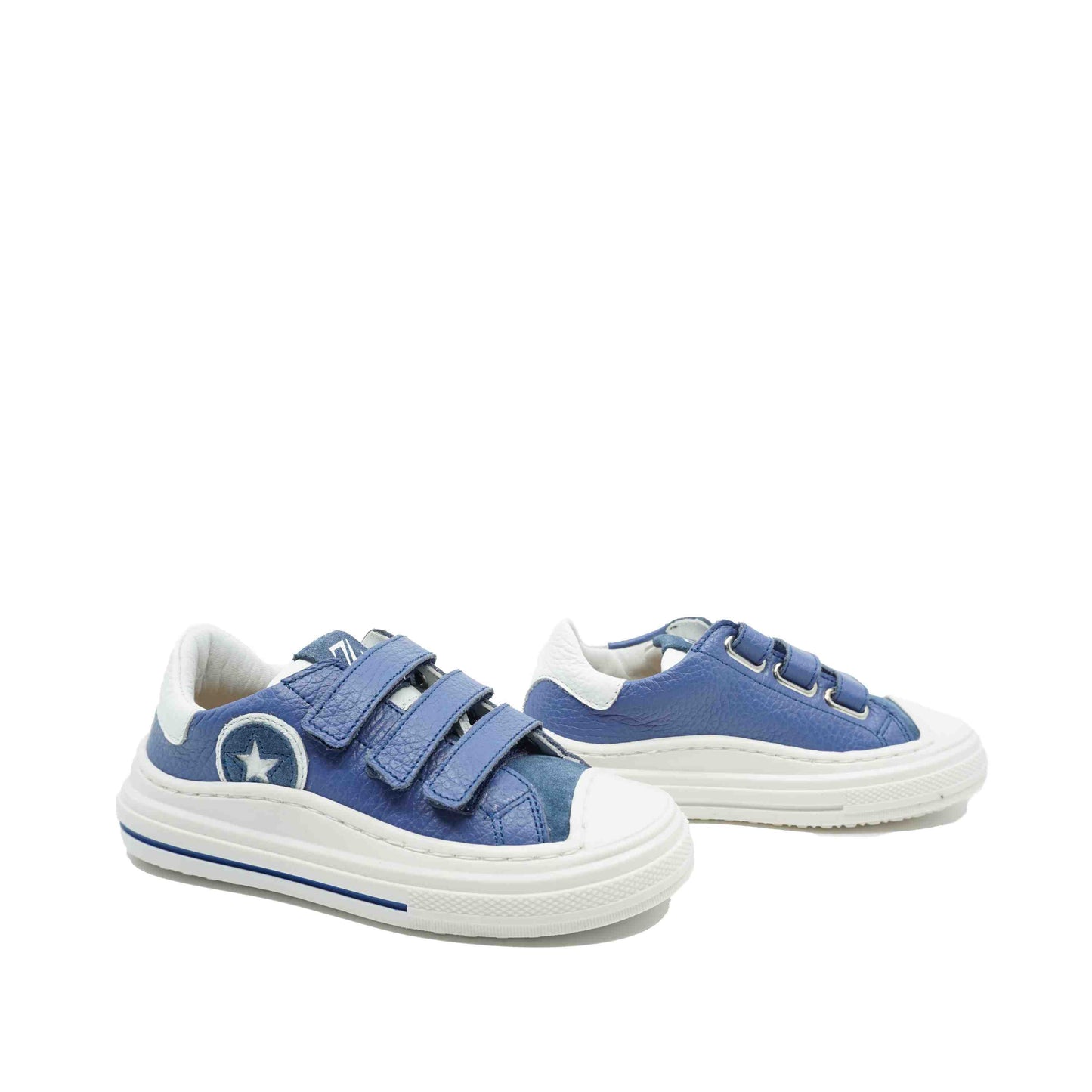 Zecchino d'Oro Sneakers Velcro Jeansblauw