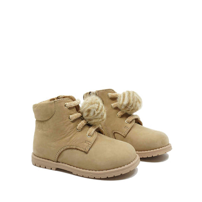 Zecchino d'Oro Bottines À Lacets Beige