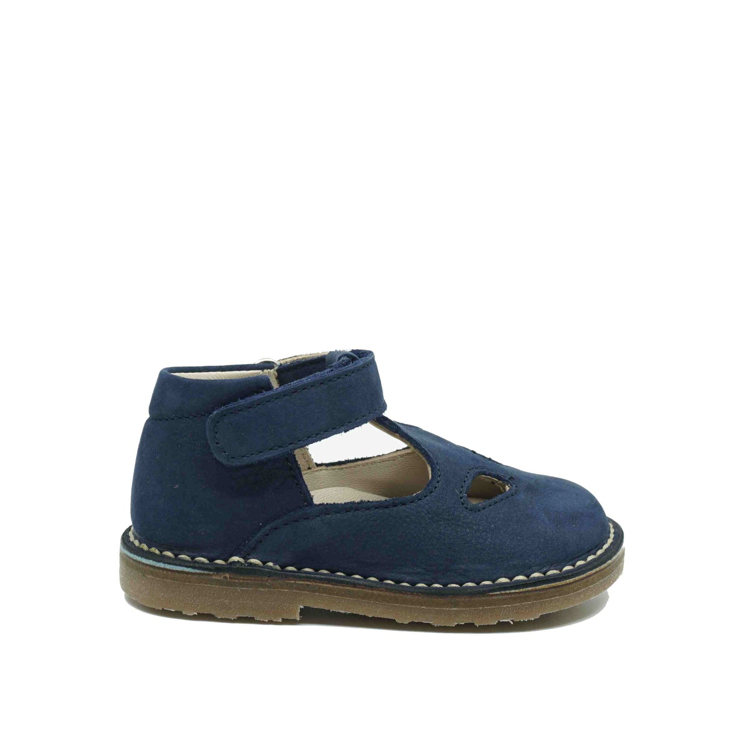 Brilla Eerste Schoentjes Blauw nubuck leder met velcro