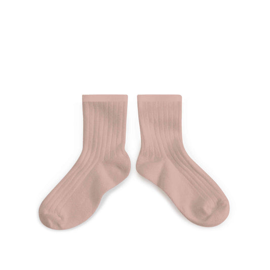 Collegien oudroze sokken La Mini Vieuw Rose