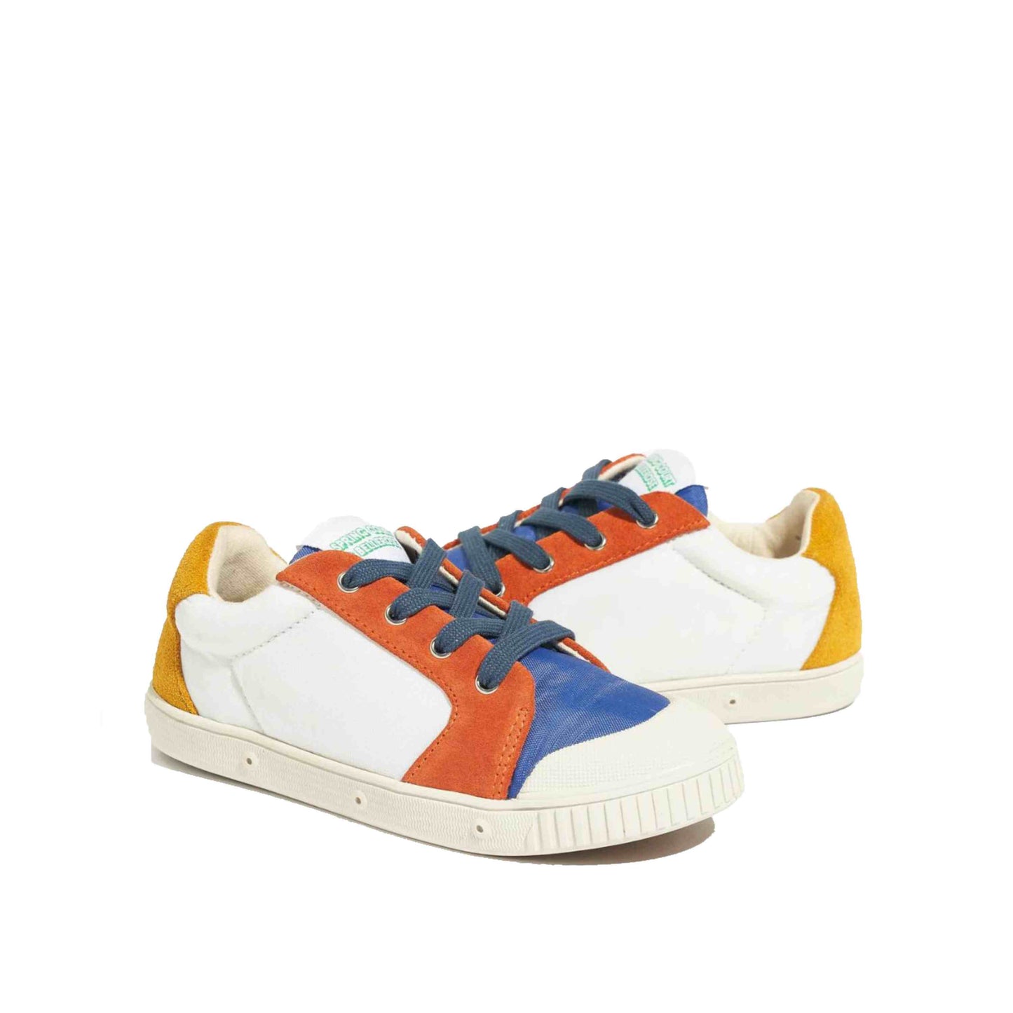 Spring Court Sneakers Wit/Geel/Blauw