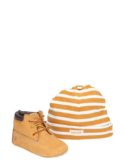 Timberland Cadeauset Parkschoentjes met Mutsje Camel