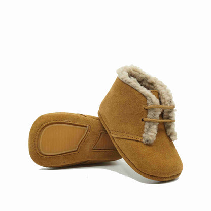 Tricati Babyschoentjes Warmgevoerd Bruin