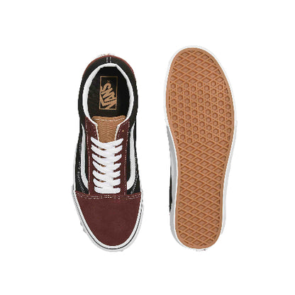 vans low bordeaux black