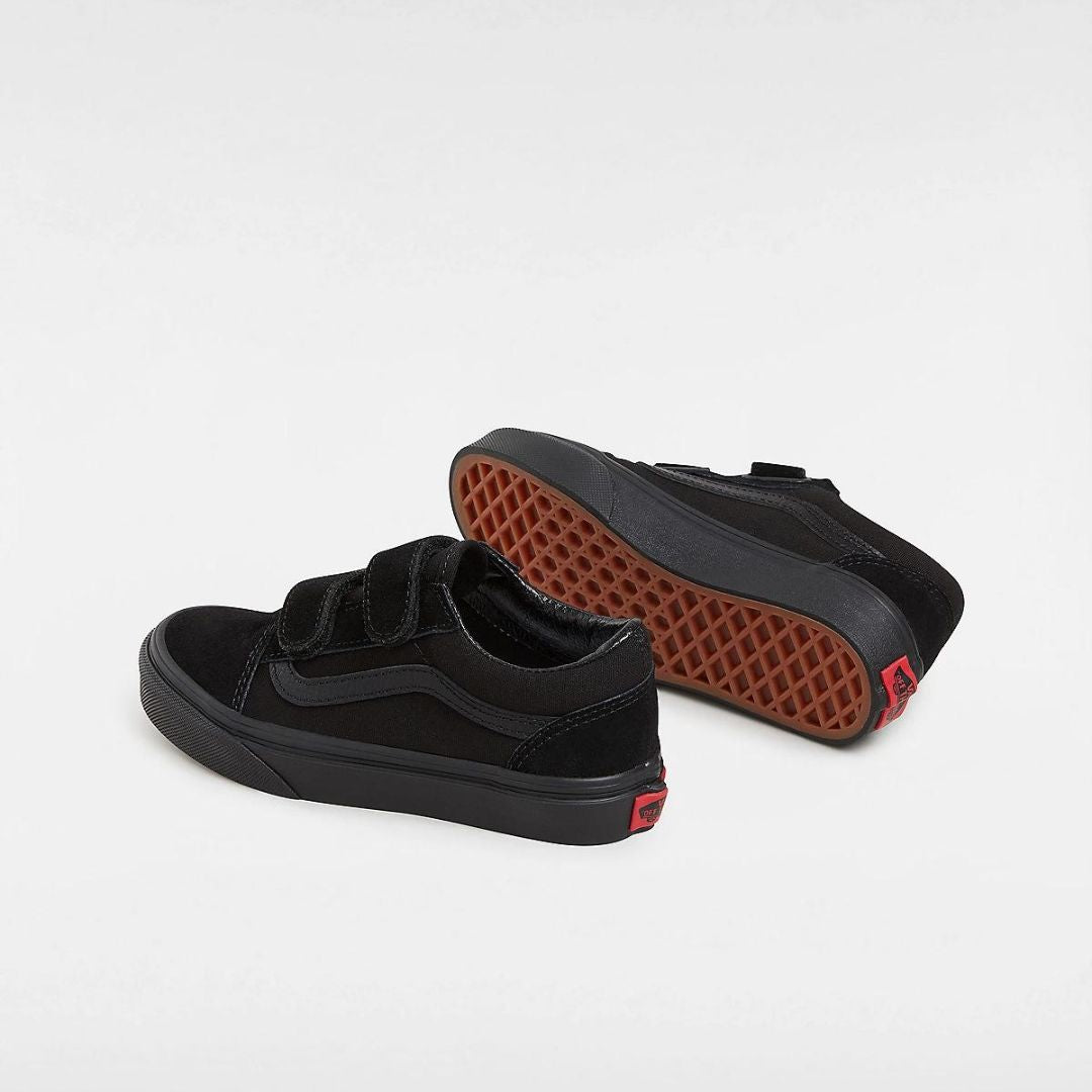 Vans Old Skool Velcro Sneakers Zwart (maat 27-34)