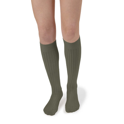 Chaussettes Genoux Collégien Vert Doux