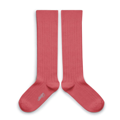 Chaussettes Collégien Rose Litchi