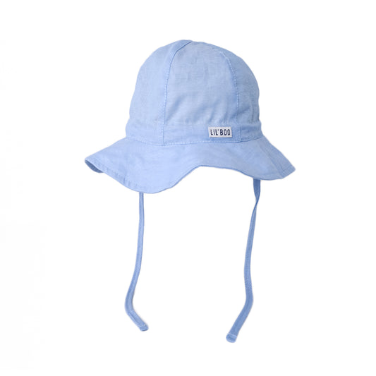 LIl'Boo Baby Sun Hat (UV) lichtblauw zomerhoedje baby