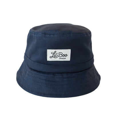 Lil'Boo Bucket Hat Navy unisex donkerblauw vissershoedje voor kinderen