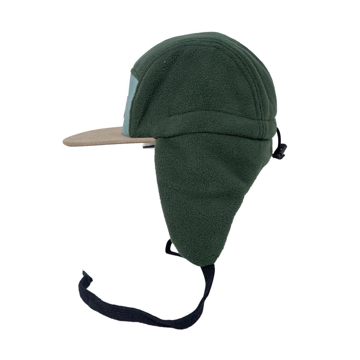 Lil'Boo Block Fleece 5 Panel with Ears - Forest Green