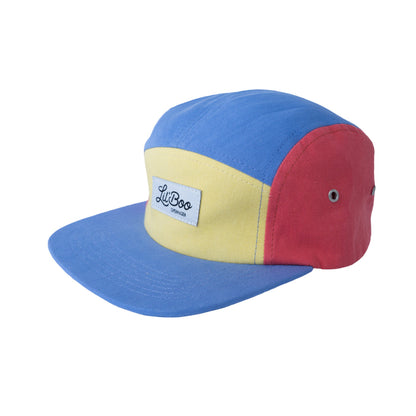 colorblock pet lil'boo geel blauw rood