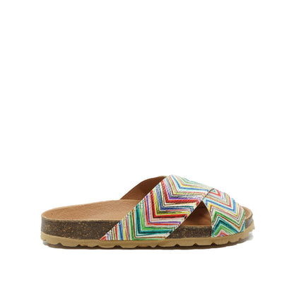 multicolor Birkenstock sandalen met 2 banden in missoni print van Eli