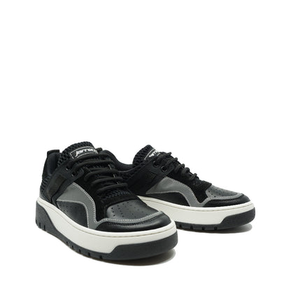 zwarte leren jongenssneakers jarrett