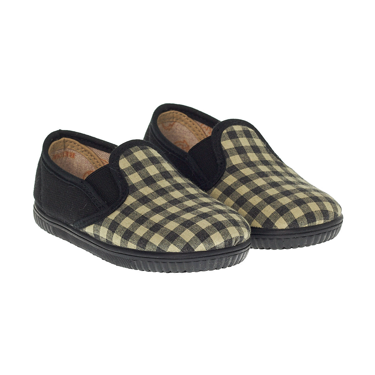 Vichy black-khaki camping shoes LMDI