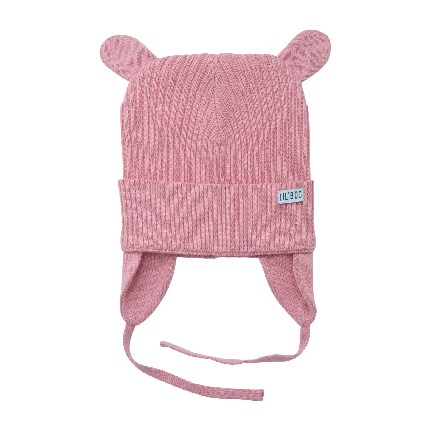 Bonnet Ourson Bio Lil'Boo avec Oreilles - Rose