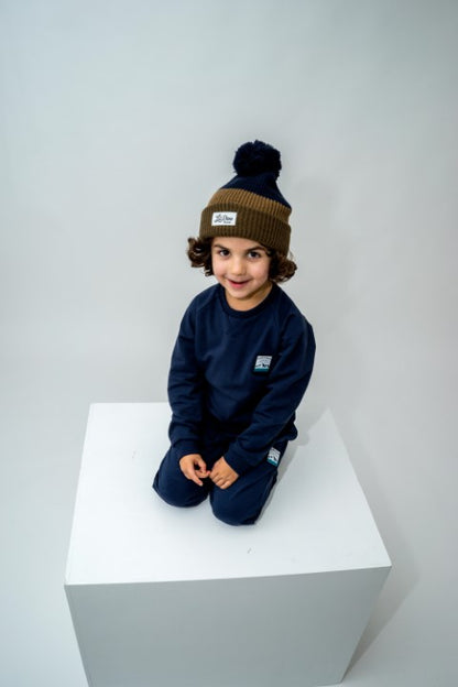 Bonnet Arc-en-Ciel Lil'Boo - Marron/Marine