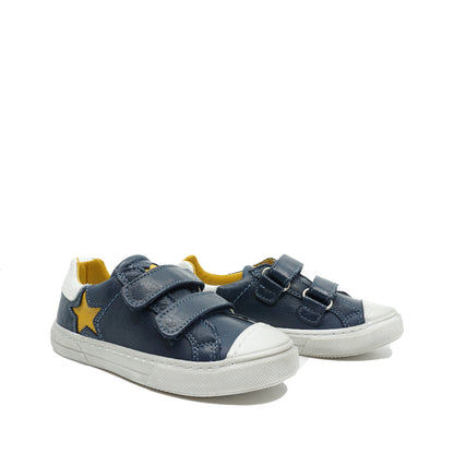 Nörvik Sneakers Donkerblauw Velcro