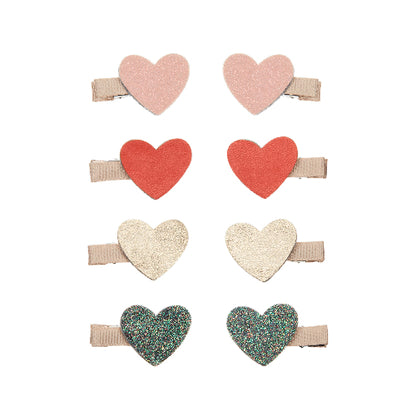 Mimi & Lula 122068-59 Heart mini clips RETRO RAINBOW