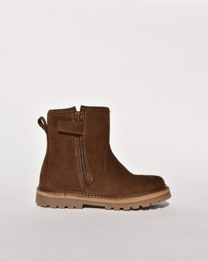 Du Loua Halfhoge Laarsjes Brown Suede