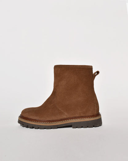 Du Loua Halfhoge Laarsjes Chestnut Suede