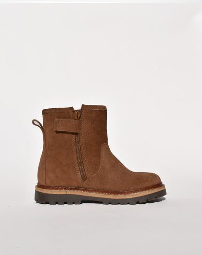Du Loua Halfhoge Laarsjes Chestnut Suede